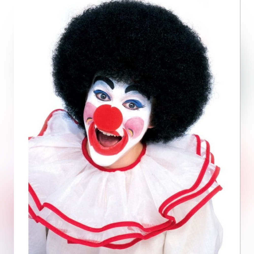 NEW Rubies Costume Unisex Deluxe Clown Wig One Size, Black